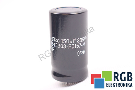 CONDENSADOR B43303-F0157-M SIEMENS 150UF, 385VDC