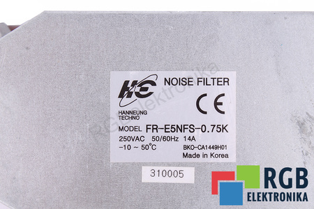 FR-E5NFS-0.75K HANNEUNG TECHNO FILTRO AVERIADO - PARA PIEZAS
