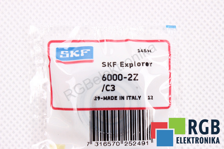 6000-2Z/C3 SKF 67000OBR/MIN, 34000OBR/MIN, 10X26X8 4.75KN, 1.96KN RODAMIENTO