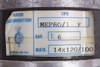 MEP80/1 F GHIRRI MOTORIDUTTORI I=6 ENGRANAJE