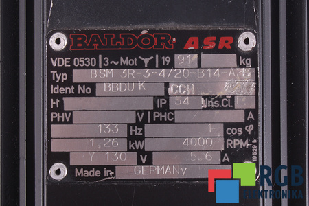 BSM3R-3-4/20-B14-A25 BALDOR ESTATOR