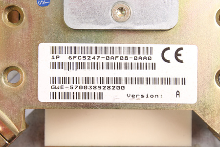 6FC5247-0AF08-0AA0 SIEMENS VERSION A BANDEJA DE UNIDAD