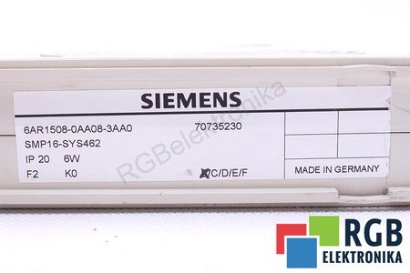 6AR1508-0AA08-3AA0 SIEMENS VERSION B SMP16-SYS462 SICOMP