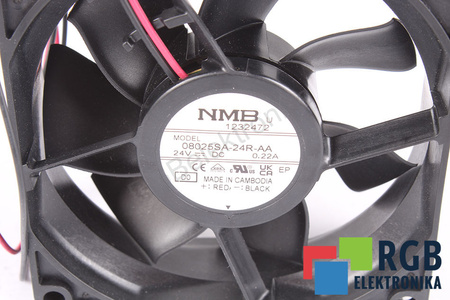 08025SA-24R-AA NMB TECHNOLOGIES SUSTITUTO 3110RL-05W-B70 80X80X25MM, 24V, 0.22A VENTILADOR