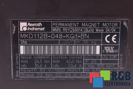 MKD112B-048-KG1-BN BOSCH REXROTH ESTATOR