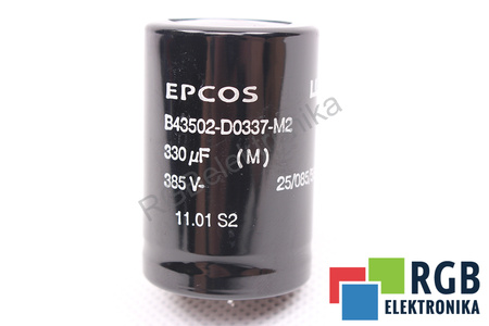 CONDENSADOR B43502-D0337-M2 EPCOS 330UF, 385VDC