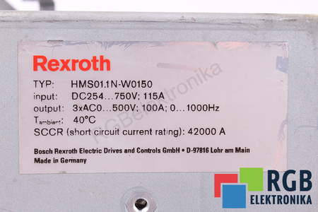 HMS01.1N-W0150-A-07-NNNN BOSCH REXROTH SIN CUBIERTA