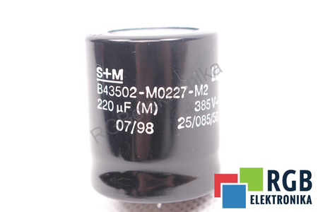 CONDENSADOR B43502-M0227-M2 S+M 220UF, 385VDC