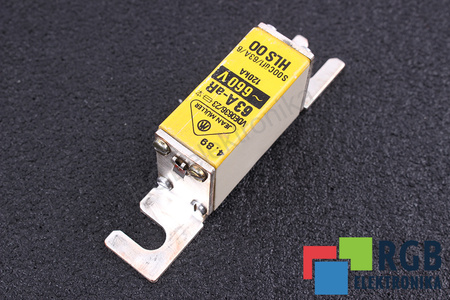 FUSIBLE HLS00 JEAN MULLER VDE0636/23 63A-AR, 660VAC, 120KA