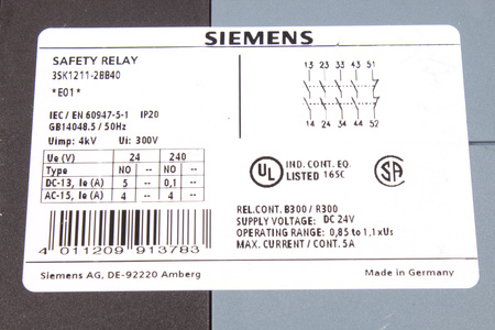 3SK1211-2BB40 SIEMENS SIRIUS RELEVO DE SEGURIDAD