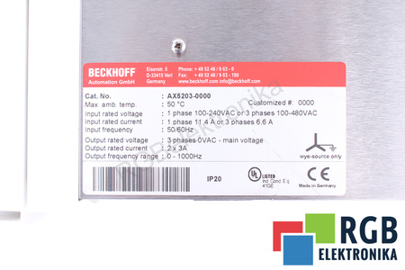 AX5203-0000 BECKHOFF