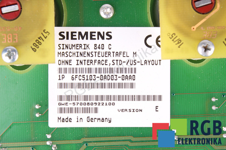 6FC5103-0AD03-0AA0 SIEMENS VERSION D SINUMERIK 840C/840CE TECLADO