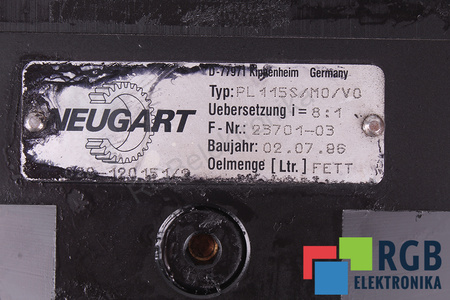 PL115S/M0/V0 NEUGART ENGRANAJE