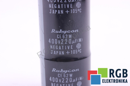 CONDENSADOR 220UF 400V RUBYCON CE62W