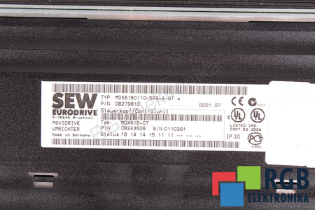 MDX61B0110-5A3-4-0T SEW EURODRIVE 08279810 MDX60A110-5A34-00 08226857 SIN CUBIERTA