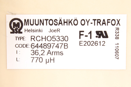 RCHO5330 MUUNTOSAHKO OY 770UH SUPRESOR