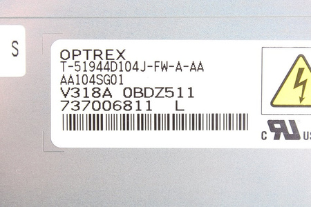 T-51944D104J-FW-A-AA OPTREX 10.4" MATRIZ LCD