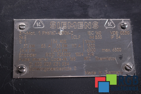 1PH6167-4CF06-Z Z:K05 K09 K31 K84 SIEMENS 1PH6