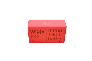 CONDENSADOR FKP1 WIMA 0,068, 1600VDC, 650VAC