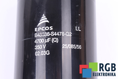 CONDENSADOR B43586-S4478-Q2 EPCOS 4700UF, 350V