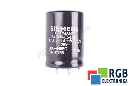 CONDENSADOR B41306-E5478-T SIEMENS 4700UF, 25V