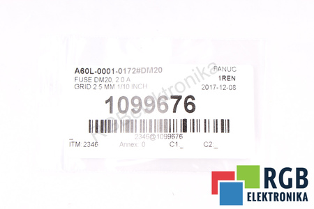 FUSIBLE A60L-0001-0172#DM20 FANUC 2A