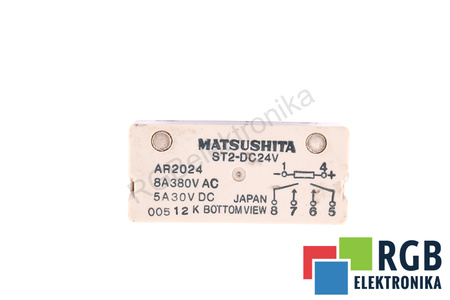 ST2-DC24V MATSUSHITA 8A 380VAC 5A 30VDC RELÉ