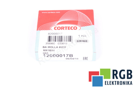 10X18X4 CORTECO BA MOLLA INOX 12000017B RETÉN