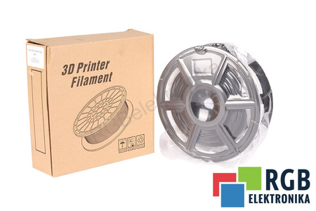 1,75MM PETG FILAMENT 0.5KG BLACK FLASHFORGE TAMAÑO EXTERIOR DEL CARRETE 180MM, TAMAÑO INTERIOR DEL CARRETE 50MM, ANCHURA DEL CARRETE 45MM