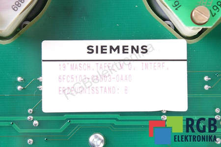6FC5103-0AD03-0AA0 SIEMENS VERSION B SINUMERIK 840C/840CE TECLADO