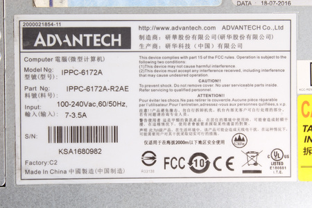 IPPC-6172A ADVANTECH IPPC-6172A-R2AE
