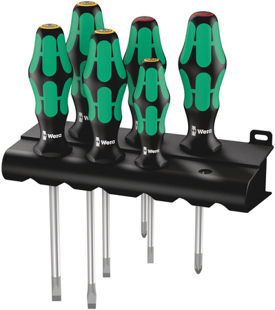 05105650001 WERA 334/6 RACK JUEGO DE DESTORNILLADORES KRAFTFORM PLUS LASERTIP + BANDEJA, 6 PIEZAS