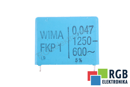 CONDENSADOR 0.047UF FKP1 WIMA 1250VDC, 600VAC