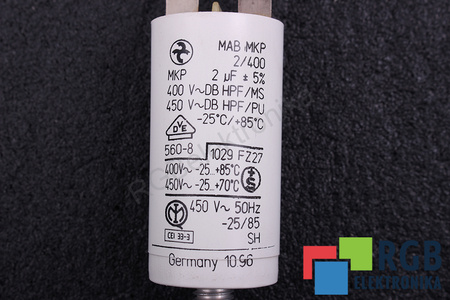 CONDENSADOR MKP2UF450VAC HYDRA 2UF, 450VAC