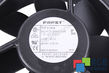 5114N EBM PAPST 24VDC VENTILADOR