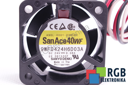 A90L-0001-0385#C FANUC 9WF0424H6D03A 40X40X20MM, 24V VENTILADOR