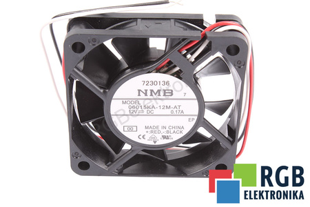 06015KA-12M-AT NMB TECHNOLOGIES 60X60X15MM, 12V, 0.17A VENTILADOR