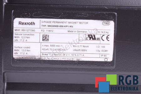 MKD090B-058-KP1-KN REXROTH INDRAMAT ESTATOR