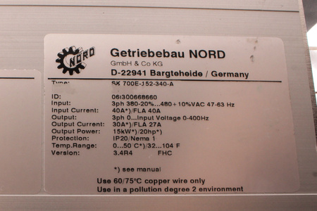 SK700E-152-340-A NORD SIN CUBIERTA