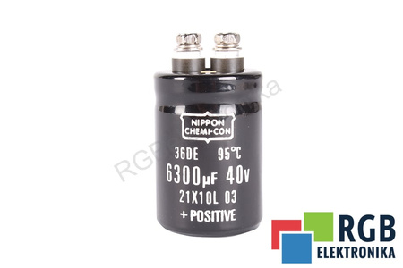 CONDENSADOR E36D400LPN632UA54N NIPPON 36DE 6300UF, 40V