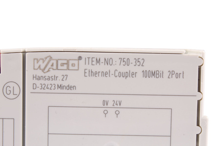 750-352 WAGO ETHERNET COUPLER 100MBIT 2PORT