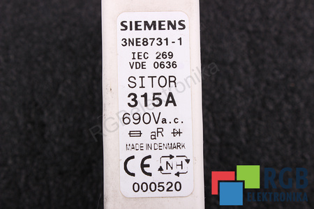 FUSIBLE 3NE8731-1 SIEMENS SITOR 690V, 315A