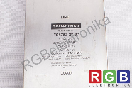 FS5752-27-07 SCHAFFNER FILTRO