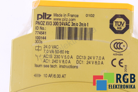 PNOZXV3 300/24VAC 3N/O 2N/O T PILZ 774541 RELEVO DE SEGURIDAD
