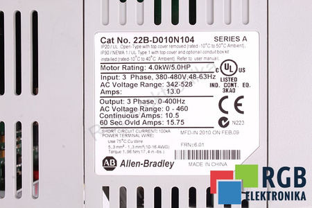 22B-D010N104 ALLEN BRADLEY