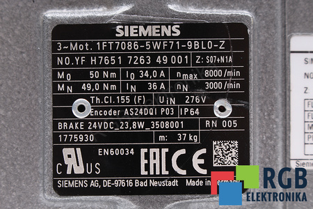 1FT7086-5WF1-9BL0-Z SIEMENS Z:S07+N1A