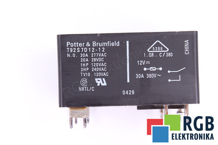 T92S7D12-12 POTTER&BRUMFIELD RELÉ