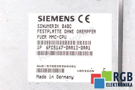 6FC5147-0AA13-0AA1 SIEMENS VERSION C SINUMERIK 840C/840CE