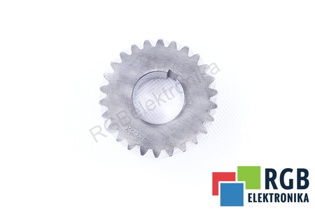 ENGRANAJE HELICOIDAL 65X57MM CORREA 36MM EJE 28MM CHAVETERO 6X2MM Z=26