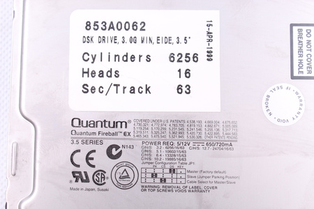 EX32A013 QUANTUM FIREBALL 3.5" 3.2GB IDE